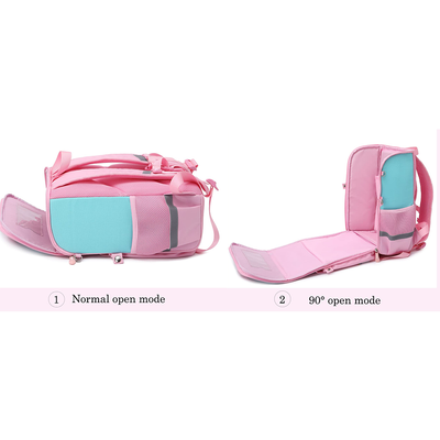 Eazy Kids 3D Unicorn School Bag Wt Trolley - Pink